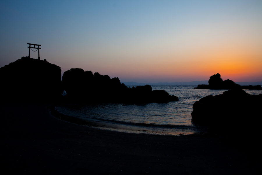 sunset at hamada beach