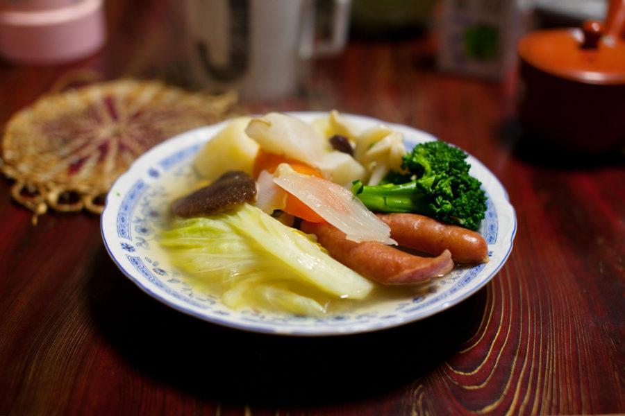 Miyuki's Mom's mixed soup dinner